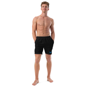 Men's Classic Black Recycled Mid-Length UPF 50+ Swim Shorts FIND YOUR COAST CO
