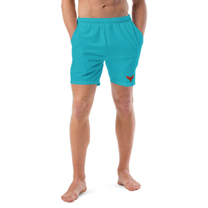 Men's Classic Teal Recycled Mid-Length UPF 50+ Swim Shorts FIND YOUR COAST CO