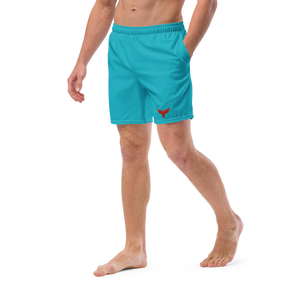 Men's Classic Teal Recycled Mid-Length UPF 50+ Swim Shorts FIND YOUR COAST CO