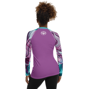 Women's Water Colors Performance Rash Guard UPF 40+ FIND YOUR COAST  CO