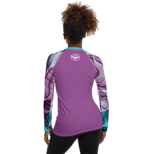 Women's Water Colors Performance Rash Guard UPF 40+ FIND YOUR COAST CO