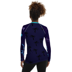Women's Hawaiian Adventure Sea Skinz Performance Rash Guard UPF 40+ FIND YOUR COAST CO