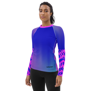 Women's Speckled Palm Sea Skinz Performance Rash Guard UPF 40+ FIND YOUR COAST CO