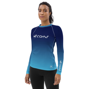 Women's Ocean Fade Sleeve Performance Rash Guard UPF 40+ FIND YOUR COAST CO