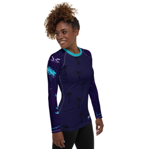 Women's Hawaiian Adventure Sea Skinz Performance Rash Guard UPF 40+ FIND YOUR COAST CO