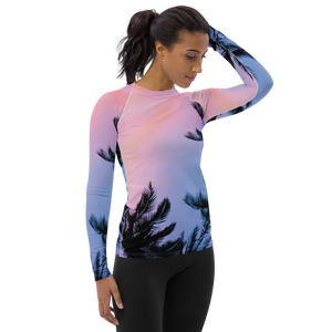 Women's Sunset Surf Performance Rash Guard UPF 40+ FIND YOUR COAST CO