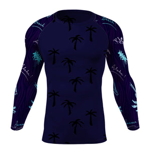 Men's Find Your Coast Aloha Adventure Performance Rash Guard UPF 40+ FIND YOUR COAST CO