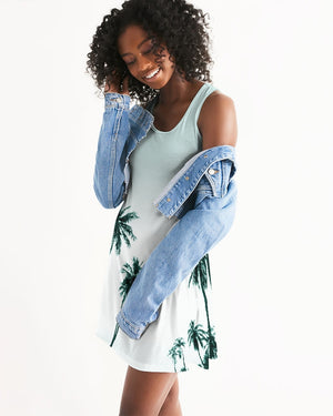 Women's Palm Sunday Casual and Fun Racerback Dress FIND YOUR COAST CO