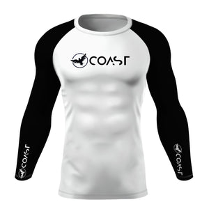Men's Black Sleeve Performance Rash Guard UPF 40+ FIND YOUR COAST CO