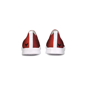 Men's Lightweight Athletic Red Hyper Drive Flyknit Slip-On Shoes FIND YOUR COAST CO
