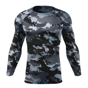Men's Coast Camo Performance Rash Guard UPF 40 FIND YOUR COAST CO