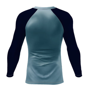Men's Coast Sleeve Teal Performance Rash Guard UPF 40+ FIND YOUR COAST CO