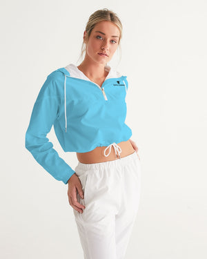 Women's Supply Company Water Resistant Lightweight Cropped Windbreaker FIND YOUR COAST CO
