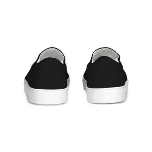 Men's Black Lifestyler Canvas Slip-On Casual Shoe FIND YOUR COAST CO