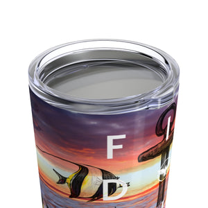 Find Your Coast Stainless Steel Anchor/Skull Art 20 oz Tumbler FIND YOUR COAST CO