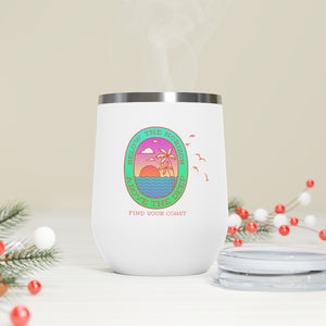 Below the Horizon FYC 12oz Insulated Wine Tumbler FIND YOUR COAST CO