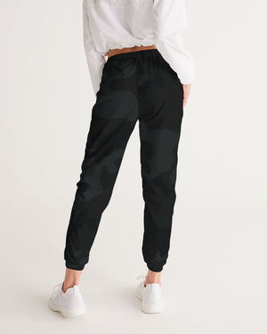 Women's Lightweight Black Camo Track Pants FIND YOUR COAST CO