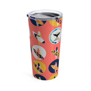 Find Your Coast 20 oz Stainless Steel Surfer Girl Art Stainless Steel Tumbler FIND YOUR COAST CO