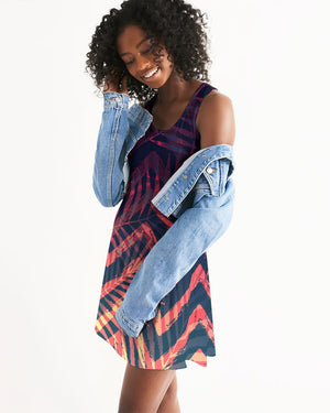 Women's Olivia II Fun and Flirty Casual Racerback Dress FIND YOUR COAST CO