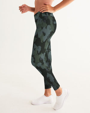 Women's Active Comfort Black Camo Sport Yoga Pant FIND YOUR COAST CO