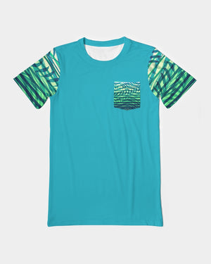 Everyday Tropical Stripes Pocket Tee