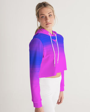Women's Summer Eclipse Cropped Long Sleeve Hoodie FIND YOUR COAST CO