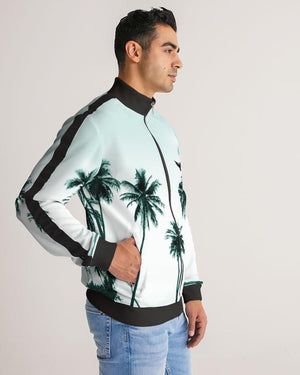 Men's Palm Made Track Jacket w/Striped-Sleeve FIND YOUR COAST CO