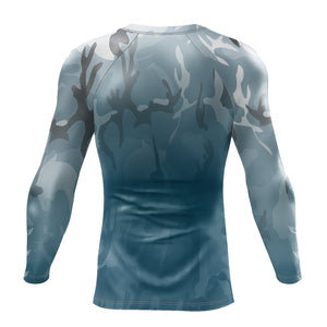 Men's FYC Faded Outdoors Camo Performance Rash Guard UPF 40+ FIND YOUR COAST CO
