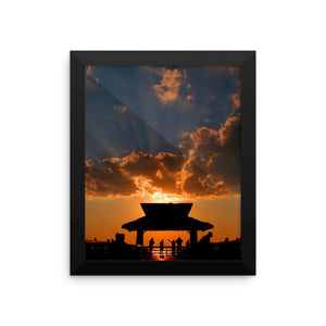 Rayss -  Framed photo paper poster FIND YOUR COAST  CO