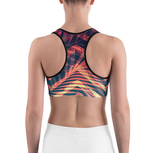 Women's Moisture Wicking Olivia II Rise & Go Sports Bra (white & black piping) FIND YOUR COAST CO
