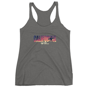 Women's California Surf Triblend Racerback Tank FIND YOUR COAST CO