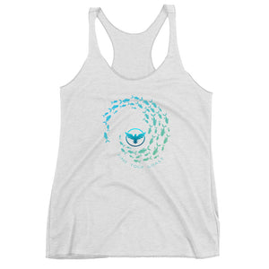 Women's Swarm Triblend Racerback Tank FIND YOUR COAST CO