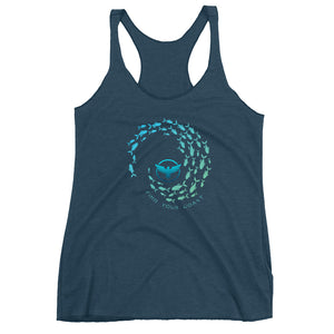 Women's Swarm Triblend Racerback Tank FIND YOUR COAST CO