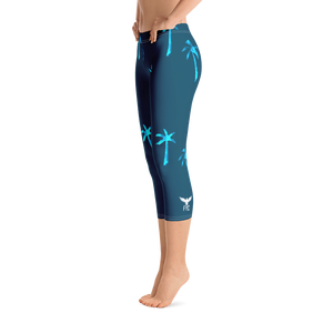 Women's All Day Comfort Capri Leggings Under The Palms FIND YOUR COAST CO