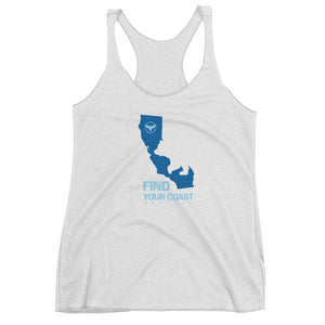 Women's California Triblend Racerback Tank FIND YOUR COAST CO
