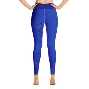 Women's All Day Comfort Yoga Aloha Full Length Leggings FIND YOUR COAST CO