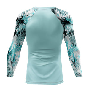 Men's Supply Co My Sundays Lt. Teal Performance Rash Guard UPF 40+ FIND YOUR COAST CO