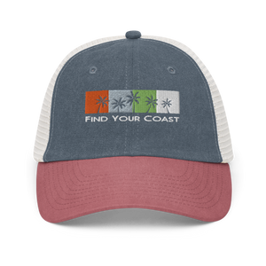 FYC Palm Trees Pigment-dyed Sport Caps FIND YOUR COAST CO