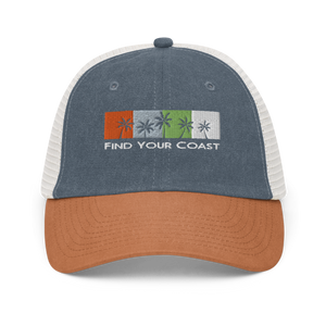 FYC Palm Trees Pigment-dyed Sport Caps FIND YOUR COAST CO