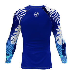 Men's Tropical Sleeve Royal Performance Rash Guard UPF 40 FIND YOUR COAST CO
