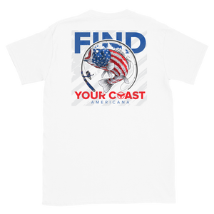 Fishing Americana Short Sleeve Tee FIND YOUR COAST CO