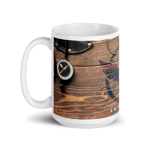 FYC Americana White Glossy Mugs FIND YOUR COAST  CO