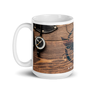 FYC Americana White Glossy Mugs FIND YOUR COAST CO