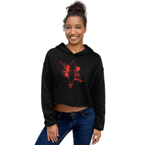 Women's First Love Cropped Cotton Fleece Hoodie FIND YOUR COAST  CO