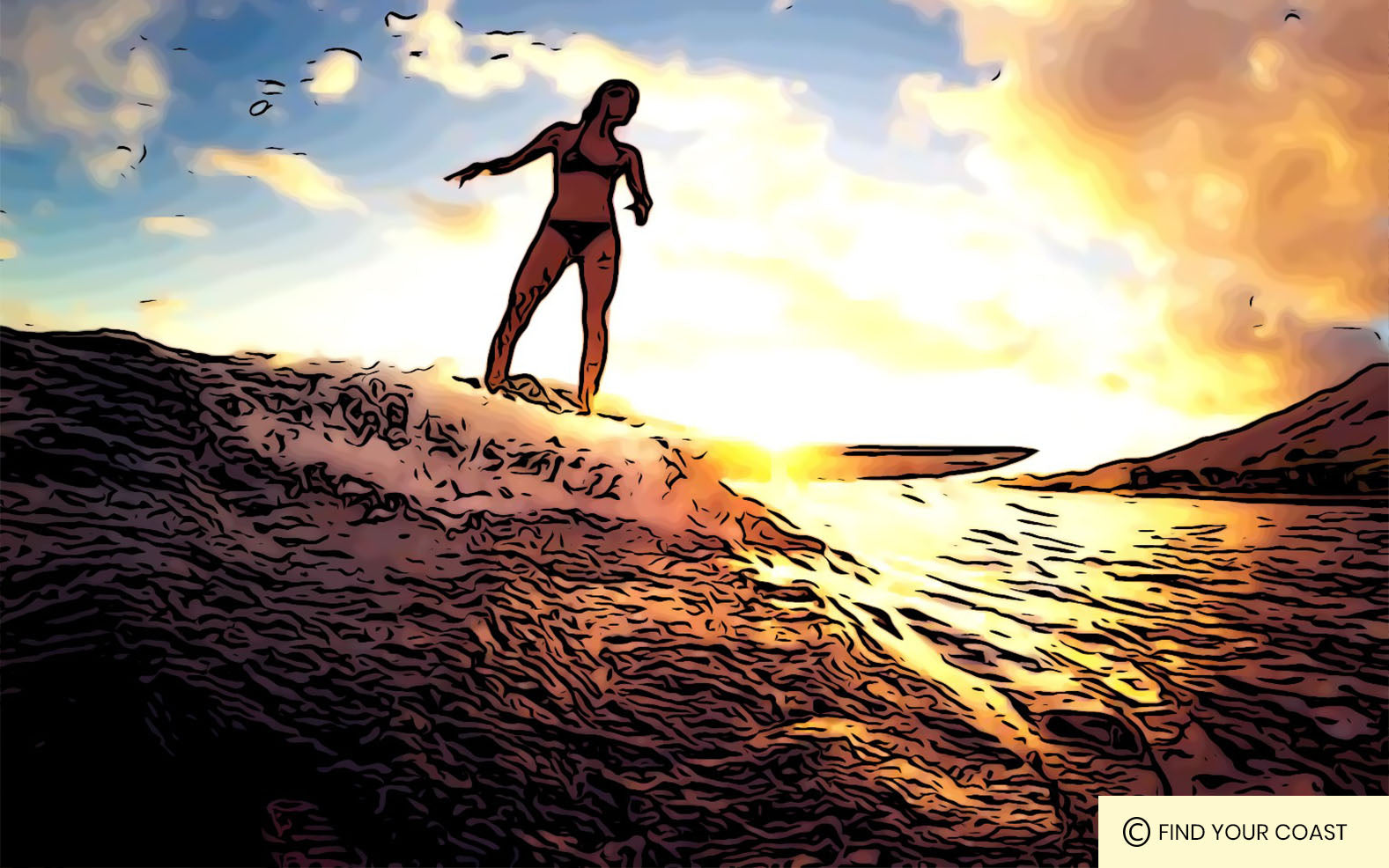 Planning to Surf by Find Your Coast Apparel