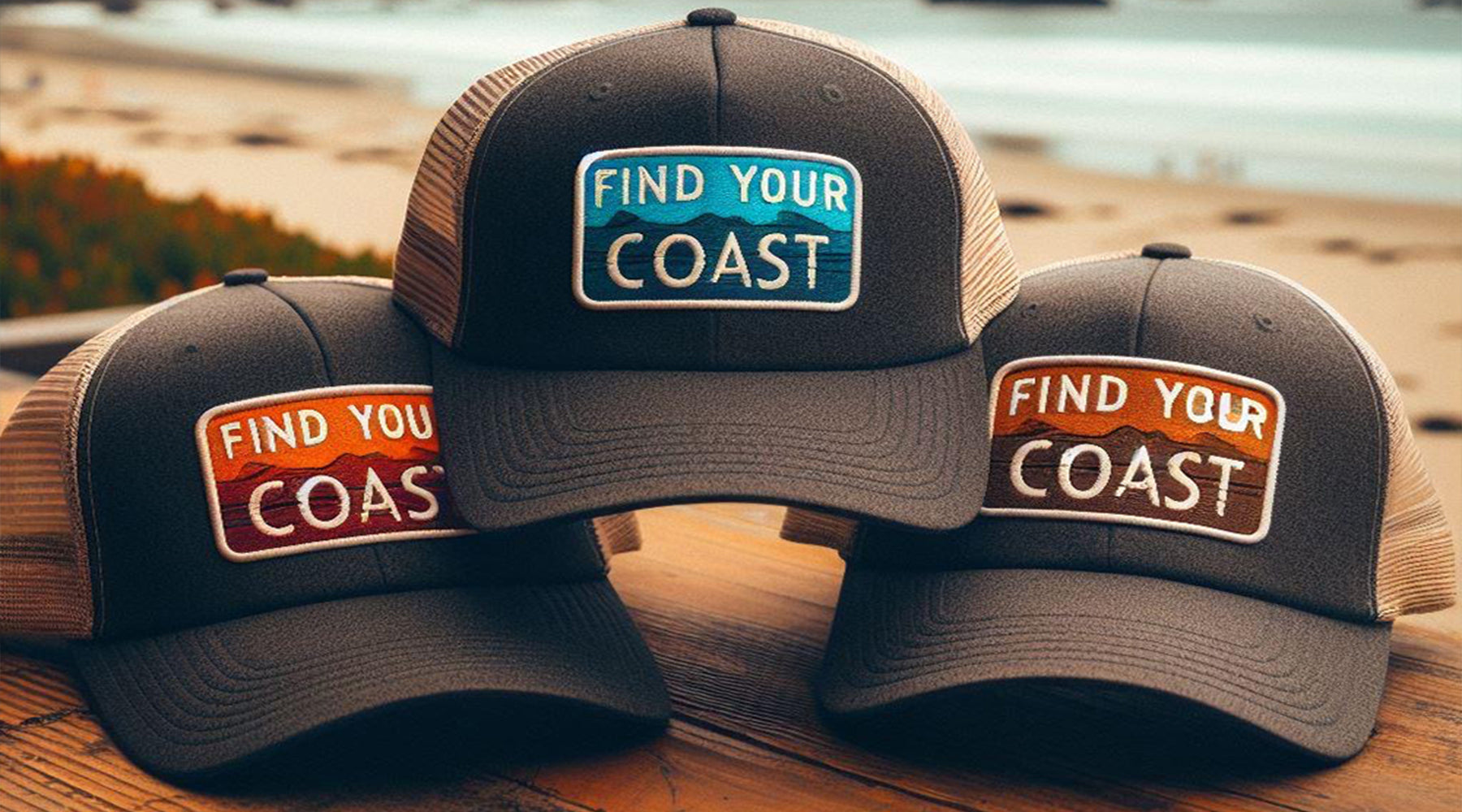 Find Your Coast Trucker Hat Collection