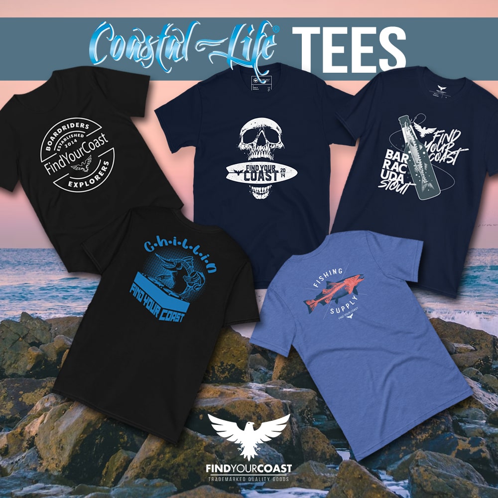 Find Your Coast Coastal Life Tee Shirts