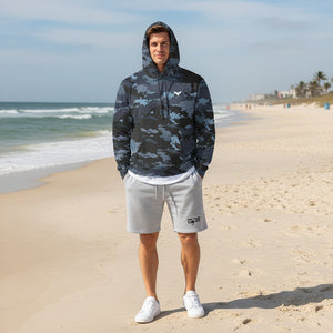 Find Your Coast Embroidered Casual Fleece Shorts