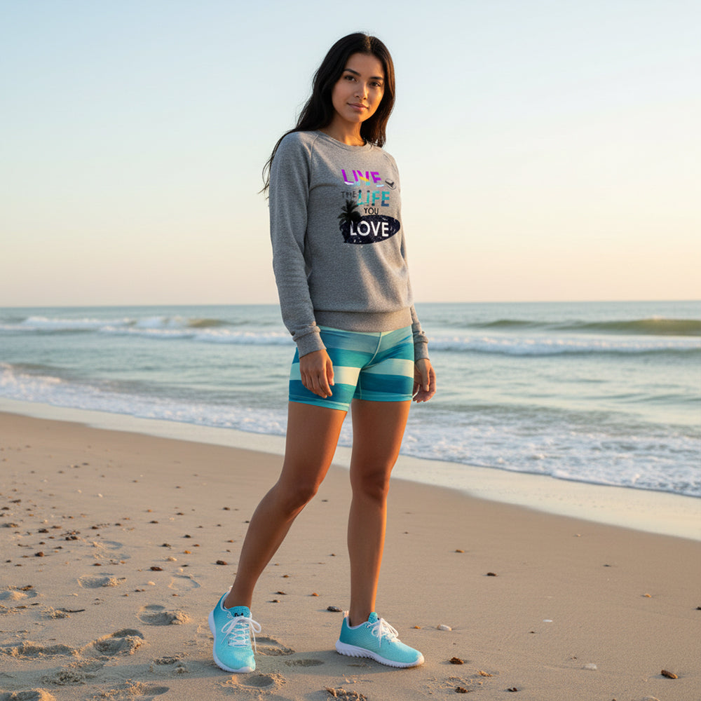 Women's Cotton Club Live the Life You Love Long Sleeve Sweatshirt