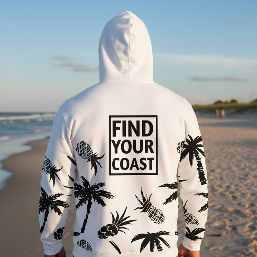 Find Your Coast® Pine and Palm Recycled Hoodie